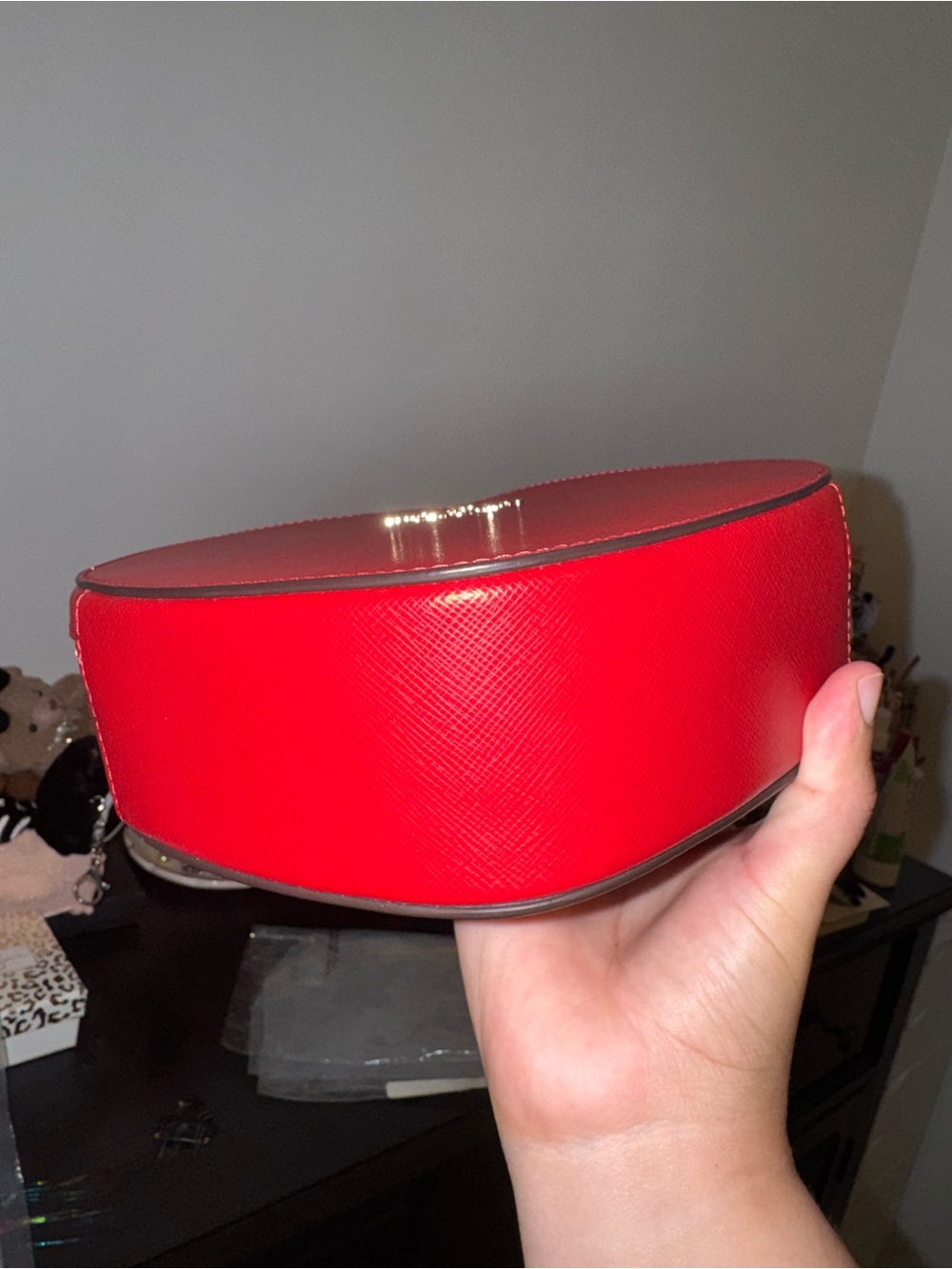 kate spade Red Heart-Shaped Top Handle Mini Bag - Picture 3 of 4
